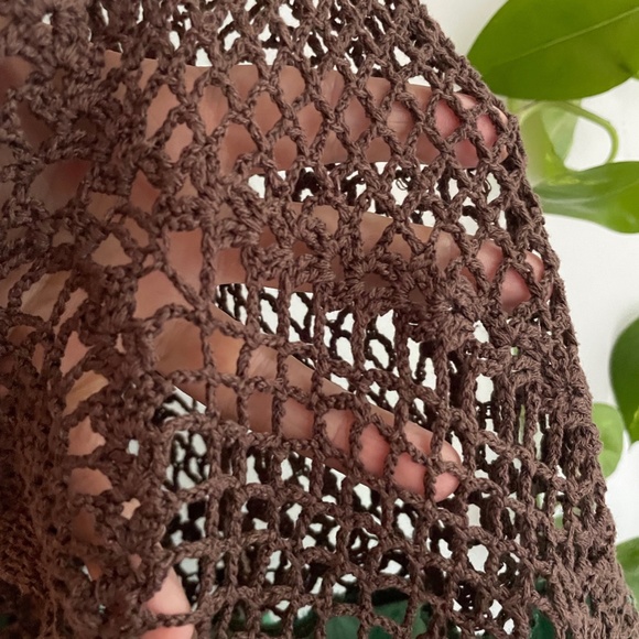 BCBG crochet scarf hem dress - Picture 4 of 6